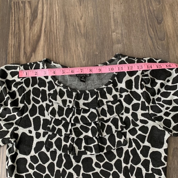 Enfocus Studio Animal Print Ruffle Collar Dress - Picture 9 of 14